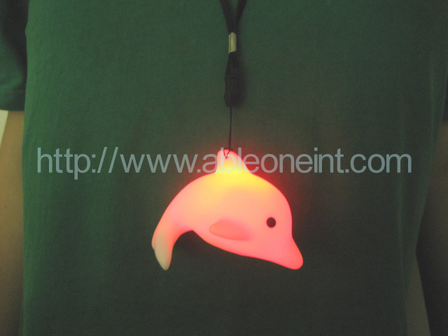 PVC Dolphin Shape Light with Lanyard